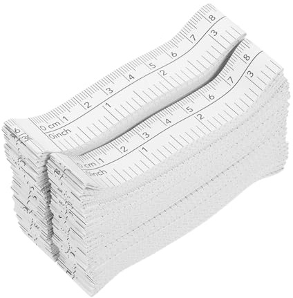NUOBESTY 50 Pièces Ruban à Mesurer Papier Flexible et Jetable Règle de Mesure pour Couture et Tailleur