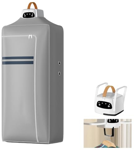 Secadora de ropa portátil, 600 W, plegable, minimáquina de secado con bolsa de secado, secadora de aire caliente eléctrica pequeña con secado de 360°, diseño de ranura de 7 niveles, mini secadora para