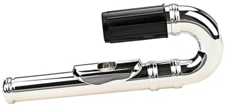 Metallflötenkopf Silber für Querflöte, Weihnachten Feier, Cf04 | Exquisites Flötenzubehör, Austausch von Blasinstrumenten, Alignment Fine Tuning, Sturdy Metall, für Schule und Bühne