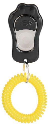 Fafeims Hundetrainings-Clicker, 3-Gang-Verstellbarer Sound mit Handschlaufe für Gehorsamstraining, Klauenförmiger Clicker aus PC-Material für Hunde, Katzen und Vögel (Black)