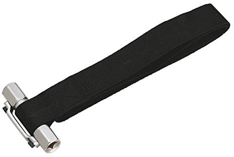 Sealey AK6403 Oil Filter Strap Wrench Remover 3/8 + 1/2 Dr - 300mm Diameter