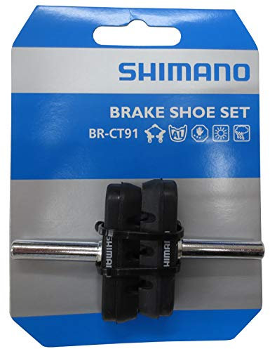 SHIMANO Unisex – Erwachsene BR-CT91 Bremsschuh, Schwarz, 1 Paar