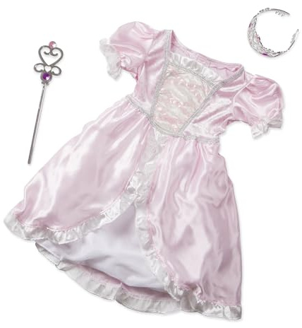 Melissa & Doug Princess Costume Role Play Toys | Fancy Dress for Kids & Toddlers | Princess Costumes for Kids | Dressing Up Clothes for Girls or Boys | Pretend Play Gifts Age 3-6