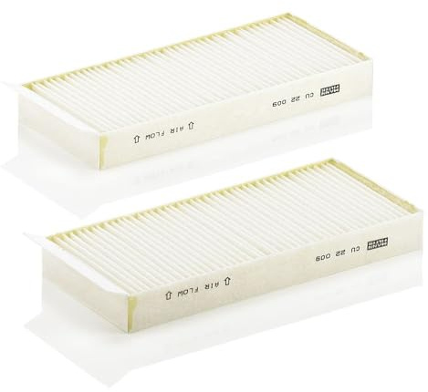 MANN-FILTER CU 22 009-2 Cabin Air Filter (set of 2) - for Cars + Transporters