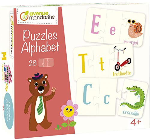 My Mandarine 52593O Lernspiel Alphabet-Puzzles auf Französisch
