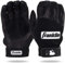 Franklin Sports Adult MLB Pro Classic Batting Gloves, Adult Medium, Pair, Black/Black