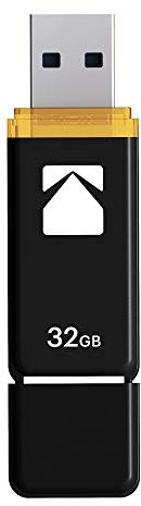 KODAK Clé USB 32Go K100 - USB 3.1, Transfert Ultra-Rapide, Compatibilité Universelle, Design Compact et Durable - Noir