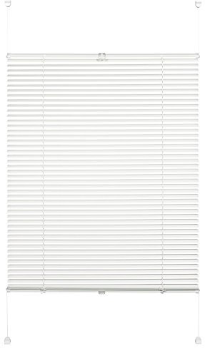 Gardinia Alu-Jalousie zum Klemmen, Sicht-, Licht- und Blendschutz, Alle Montage-Teile inklusive, Alu-Jalousie Easy Move, Weiß, 70 x 130 cm (BxH)