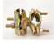 GIUNTO PER PONTEGGIO PONTEGGI ORIENTABILE ZINCATO 4 BULLONI 48 mm