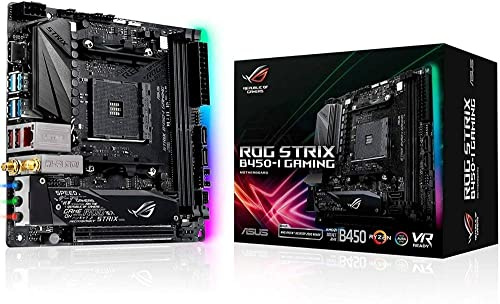 ASUS ROG Strix B450-I Gaming Mainboard (Mini ITX) AMD Ryzen 2 AM4 DDR4 HDMI M.2 USB 3.1 Gen2 B450