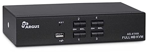 Inter-Tech KVM KVM-AS-41HA HDMI line in 4X HDMI 8X 3,5mm 3pol. Klinke 1 Power line Out 2X USB 2X 3,5mm 3pol Klinke 1x HDMI