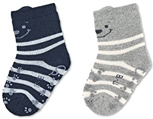Sterntaler Jungen Abs Krabbelsocken Dp Bär Socken, Marine, 20 EU