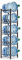 Water Cooler Jug Rack Dispenser 5 Tier Stainless Steel Heavy Duty Detachable Water Bottle Storage Shelf Organizer for 5 Gallon Water Jug Holder for Home Office Kitchen Breakroom