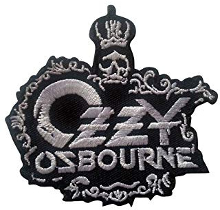 LipaLipaNa Ozzy Osbourne Yellow Gelb Aufnäher Besticktes Patch zum Aufbügeln Applique