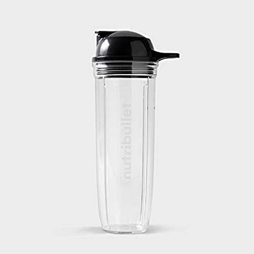 NutriBullet ANBC32 Becher mit to-Go Deckel, 940 ml, Kunststoff, durchsichtig/schwarz