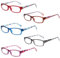 Kerecsen 5 Paar Lesebrille Stilvolle Musterrahmen Leser Qualität Mode Damen Brille für Frauen (5 Farbe Mischen, 1.5)