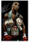 yuhui Mike Tyson mit Gürteln, Leinwand-Poster und Wandkunst, modernes Familienschlafzimmer-Dekor-Poster, 40 x 60 cm