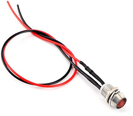 Qiilu Voyant 12v Lampe temoin 12v Automobile LED Voyant Lumineux, 4 Pcs 12v 8mm Dash Voyant Voyant Voyant Lampe de Voiture Van Vert Voyant LED Ampoules Panneau Pilote pour Universal Cars Van Trucks (