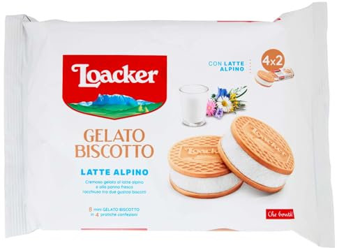 Sammontana Loacker Gelato Latte Alpino, 264 g (Surgelato)