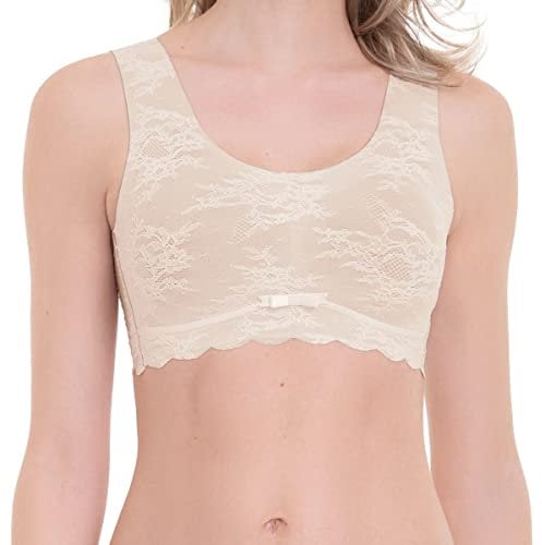 Anita (Since 1886 Damen Bralette - Essentials Lace, Bustier, bügellos, mit Schale, Florale Spitze Creme XL