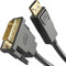KabelDirekt – DisplayPort auf DVI Adapter Kabel – 5x 2m (Kabel mit störungsfester Schirmung für Grafikkarten mit DP-Ausgang zu Monitoren mit DVI-Eingang, 1920×1200 bei 60Hz – unidirektional)