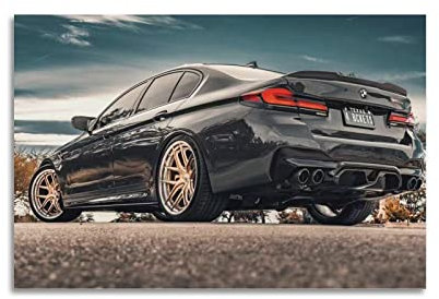 JUNNA Sportauto-Poster für BMW M5 CS F90 Rennauto, dekoratives Gemälde, Leinwand, Wand- und Kunstbild, Familien-Schlafzimmer, Dekoration, 40 x 60 cm
