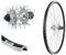 Aggro-X 26 Zoll Alu Hinterrad 19-559 Laufrad Felgenbremse für 6-Loch Bremsscheibe Disc Kassette 8-10 Fach