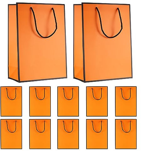 10 Stück papiertüten, Geschenktaschen Einkaufstüten Beutel mit Griffen, Geburtstagsfeiern, Einkaufen, Geschenke, Einzelhandel, Geschenke Tüten