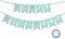 Koliphy Happy Birthday Girlande, Hell Blau Geburtstagsdeko, Geburtstag Banner Deko für Jungen, Mädchen, Männer und Frauen