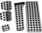 Pimahnry 5PC Auto Pedal Abdeckung ZubehöR mit FußStüTze für W203 W222 W213 W205 W204 W211 W212 W210 X204 W218