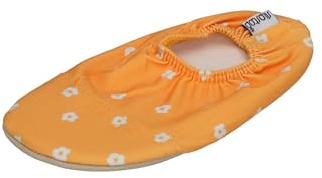 Slipstop Kinder Hausschuhe Badeschuhe MARBELLA Blume yellow