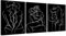 Novatique 3 Stück Gay Wall Art Abstrakte Männer Poster Wanddekoration Aktlinie Kunst Malerei fertig zum Aufhängen Abstrakte Männer Sexy Poster für Garage Wohnzimmer Schlafzimmer 61 x 91 cm