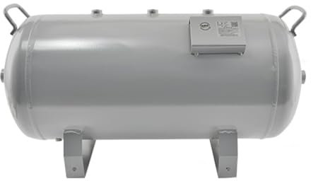 1 2 3 4 5 7 8 10 12 15 20 24 30 35 40 45 50 60 80 100 L High Pressure Portable Air Tank Kit, Carbon Steel Horizontal Air Reservoir Tank System for Shop Compressor/Truck Air Pump/Gas Tank (Size : 80L/