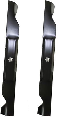 2 cuchillas para cortacésped AYP Husqvarna 561739 403107 405380 532405380 Craftsman Poulan Pro 46 pulgadas Tractor de césped 532405380 Cuchillas de elevación alta para Husqvarna YTH22V46 YTH20K46