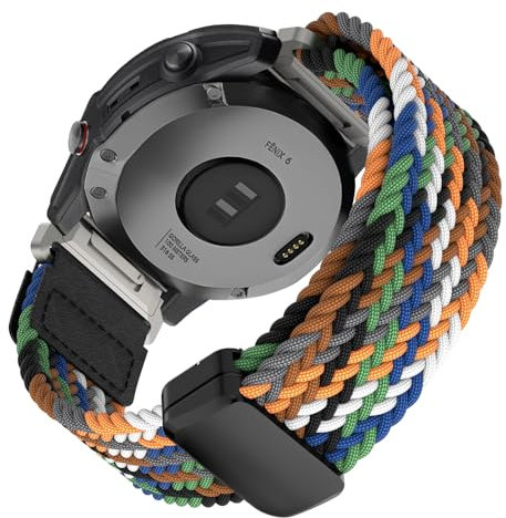 Armband für Fenix 7 Pro/Fenix 7/Fenix 6/Fenix 6 Pro/Fenix 5/Fenix 5 Plus, 22mm Magnetisches Nylon Armband für Forerunner 935/Forerunner 945/Instinct 2/Approach S60/Approach S62/Quatix 5/Quatix 6