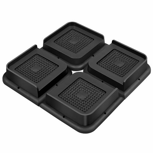 MixDora Rialzi per letto, 2,5 cm, resistenti, confezione da 4 pezzi, a forma di L, alzata per tavolo e sedie, per divani, scrivanie