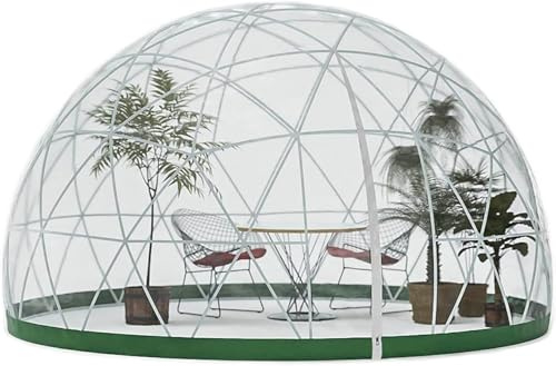 Garten-Iglu-Kuppel, 3,6 m PVC-Blasenkuppel, geodätische Kuppel mit PVC-Abdeckung, Luftblasen-Kuppelzelt, klare Kuppel, Camping-Kabine, Blasenzelt für den Außenbereich, für Gewächshaus, Campi