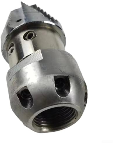 Yuanpgky Rotierende Hochdruck-Reinigungsdüse, leistungsstarke Edelstahl-Rohrreinigungsdüse für effiziente Entwässerungsreinigung (40 l/min, 200 kg)
