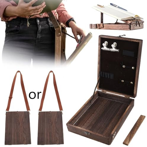 Writers Holzkiste Retro Holz Künstler Werkzeug und Pinsel Aufbewahrung für Koffer