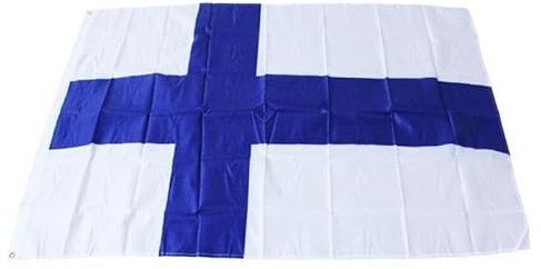 Hissflagge Flagge Fahne mit Ösen Fahnen Flaggen Nationalflagge 90x150 cm (Finnland)