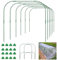 OAHAO 6 Sets Greenhouse Hoops for Raised beds, Garden Hoops of 65CM x 80CM Detachable Rust-Free Garden Tunnel for Garden Fabric,Garden Hoops Grow Tunnel, DIY Plant Support Garden Stakes