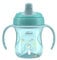 Chicco Training Cup, in Plastica Un Bicchiere Antigoccia Bambini, Una Tazza per Imparare a Bere, Beccuccio Ergonomico Semi-Soft, Valvola e Manici Rimovibili, 6 Mesi+, Senza BPA, Azzurro