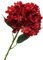 forestmistry 5pcs Artificial 256 Petals Large Hortensia Branch 20cm Heads Silk Hydrangea Flower (red)