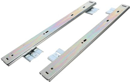 HOMSFOU Heavy Duty Keyboard Slide Rail Sliding Keyboard Tray for Desk Precision Engineer Slider