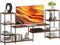 HOMCOM TV Unit for TVs up to 55 Inches, Industrial TV Stand with Storage Shelves, Entertainment Centre for Living Room, Bedroom