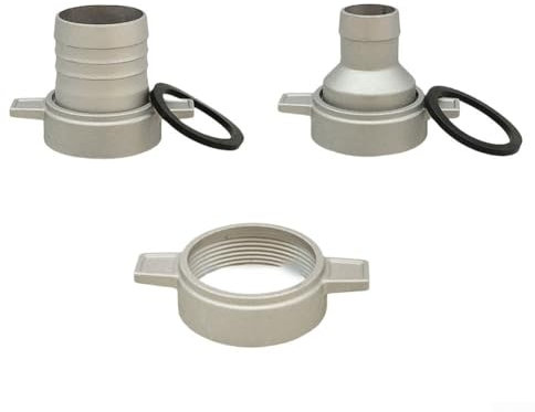 Conector de tubo de aluminio para bomba de agua con junta de goma para generador de 1.5 pulgadas, 2 pulgadas a 1.2 pulgadas, sistema de bomba de agua, a prueba de fugas, piezas de repuesto para