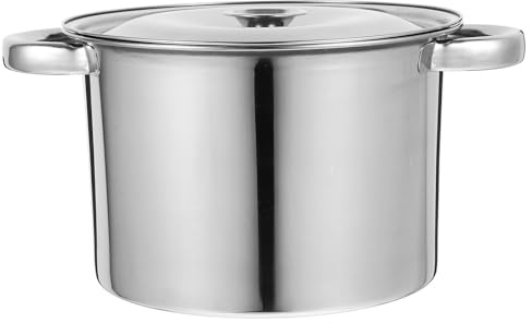 Abaodam Stainless Steel Soup Pot with Lid 2.5L Thickened Base Multipurpose Cooking Pot for Boiling Stew Marinating Oil Storage Kitchen Cookware