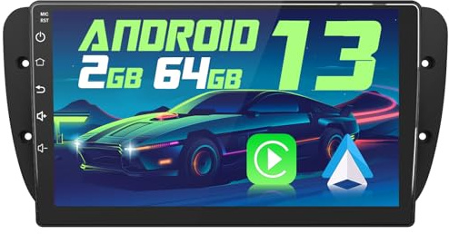 AWESAFE [Android 13.0 2GB+64GB] Radio Coche para Seat Ibiza 6J 2009-2013, Autoradio de 9 Pulgadas Pantalla Táctil,con WiFi/GPS/Bluetooth/DSP/RDS/USB/FM, Apoyo Mandos Volante, Carplay/Android Auto