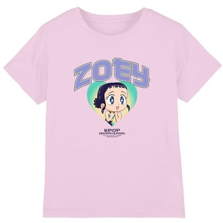 Kpop Demon Hunters Unisex Kids Kpop Demon Hunters - Huntrix Zoey Collegic Kids T Shirt T-Shirt (Pack of 1)
