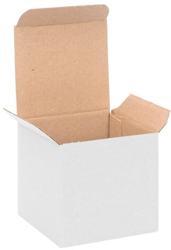 verpacking Geschenkboxen Weiß [Größe und Menge wählbar] kleine Faltschachteln für Geschenke, Schmuck, Süßigkeiten 75 x 75 x 75 mm 25 Stück